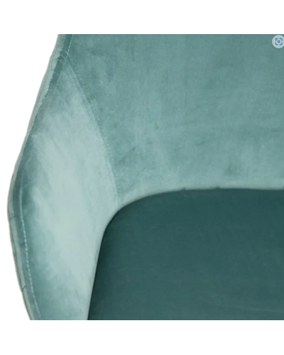SILLA VERDE TEJIDO-METAL SALÓN 57,50 X 53 X 84,50 CM | Sillas y Taburetes |    MATERIAL TEJIDO-METAL  TEMPORADA CATÁLOGO  COL...