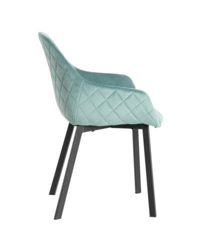 SILLA VERDE TEJIDO-METAL SALÓN 57,50 X 53 X 84,50 CM | Sillas y Taburetes |    MATERIAL TEJIDO-METAL  TEMPORADA CATÁLOGO  COL...