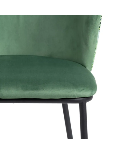 SILLA HOJAS VERDE TEJIDO-METAL SALÓN 58 X 52 X 77 CM | Sillas y Taburetes |      MATERIAL TEJIDO-METAL  MODELO HOJAS  TEMPORA...