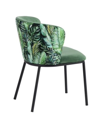 SILLA HOJAS VERDE TEJIDO-METAL SALÓN 58 X 52 X 77 CM | Sillas y Taburetes |      MATERIAL TEJIDO-METAL  MODELO HOJAS  TEMPORA...