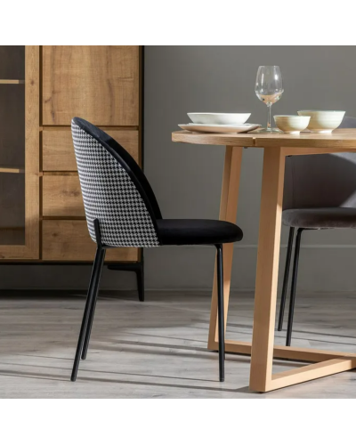 SILLA NEGRO TEJIDO-METAL SALÓN 54 X 50,50 X 79,50 CM | Sillas y Taburetes |    MATERIAL TEJIDO-METAL  TEMPORADA PROMO  COLOR ...