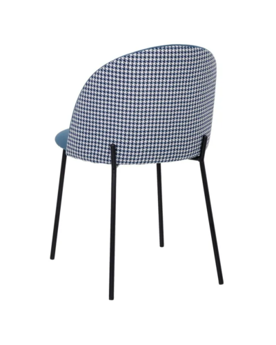 SILLA AZUL TEJIDO-METAL SALÓN 54 X 50,50 X 79,50 CM | Sillas y Taburetes |    MATERIAL TEJIDO-METAL  TEMPORADA CATÁLOGO  COLO...