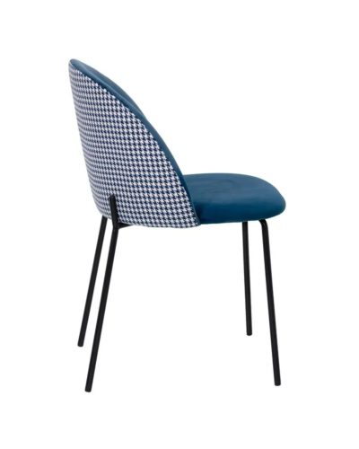 SILLA AZUL TEJIDO-METAL SALÓN 54 X 50,50 X 79,50 CM | Sillas y Taburetes |    MATERIAL TEJIDO-METAL  TEMPORADA CATÁLOGO  COLO...