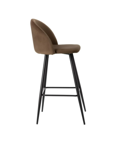 TABURETE ALTO MARRÓN TEJIDO-METAL SALÓN 40,20 X 48,20 X 102 | Sillas y Taburetes |    MATERIAL TEJIDO-METAL  MODELO ALTO  TEM...